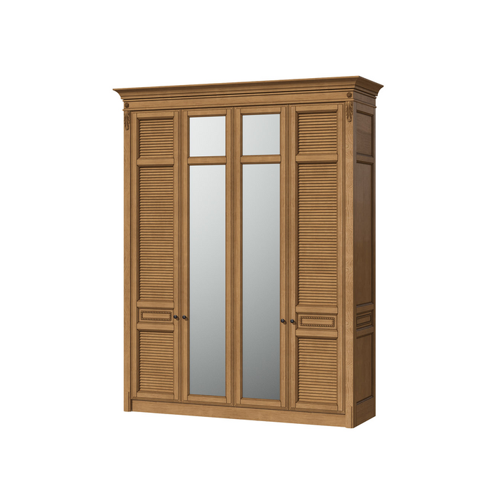 Широкий платяной шкаф, цвет – светлый дуб с коричневой патиной, IT.001.010.27