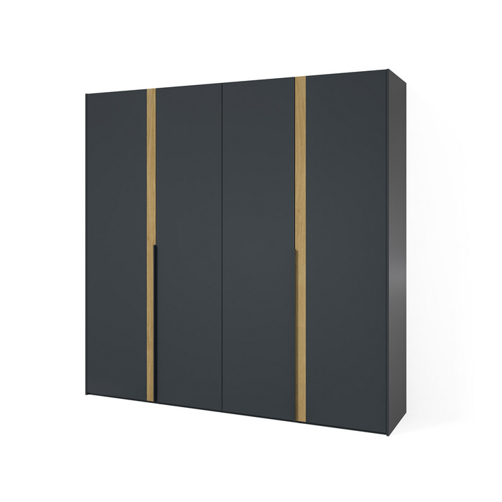 Шкаф с 4 дверями, цвет – дуб и серый, DE.001.019.09