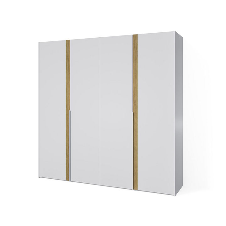 Шкаф с 4 дверями, цвет – дуб и белый, DE.001.019.08