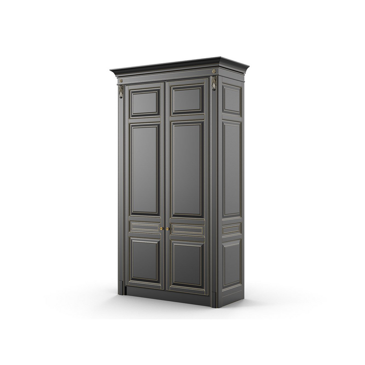 Платяной шкаф, цвет – черный с бронзовой патиной, IT.001.002.13