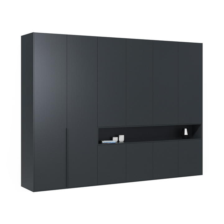 Распашной шкаф для одежды, цвет – серый, DE.001.017.19