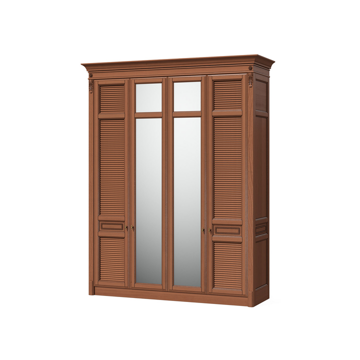 Широкий платяной шкаф, цвет – анегри с черной патиной, IT.001.010.06