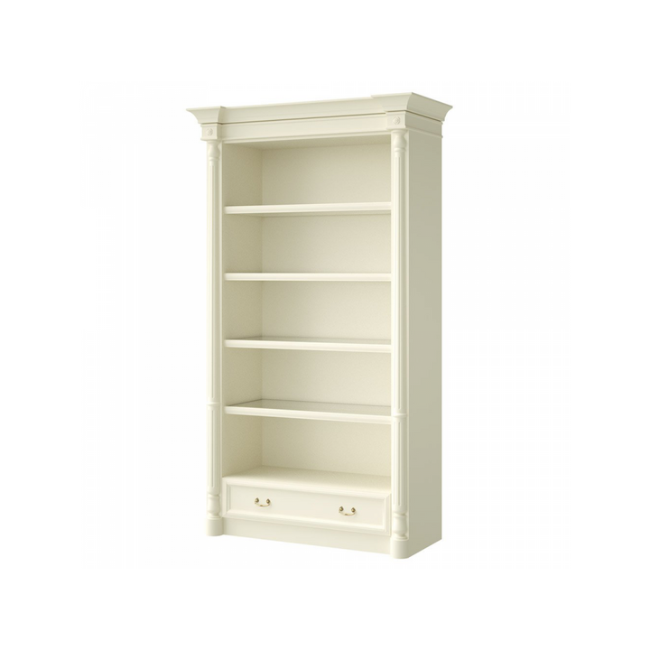 Стеллаж с ящиком для посуды, цвет – молочный, IT.002.001.01