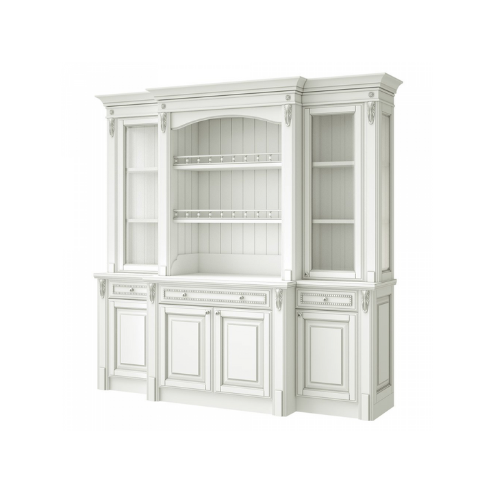 Буфет, цвет – белый с серебряной патиной, IT.002.009.04