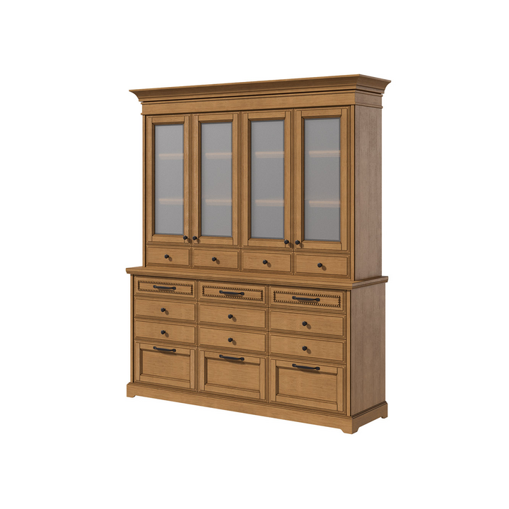 Сервант, цвет – светлый дуб с коричневой патиной, IT.002.011.27