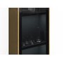 Шкаф-витрина для посуды, цвет – дуб, серый и черное стекло, DE.002.002.09
