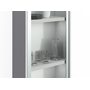 Шкаф-витрина для посуды, цвет – белый и бесцветное стекло, DE.002.002.05