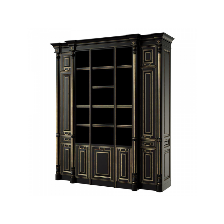 Стеллаж для посуды, цвет – черный с бронзовой патиной, IT.002.012.13