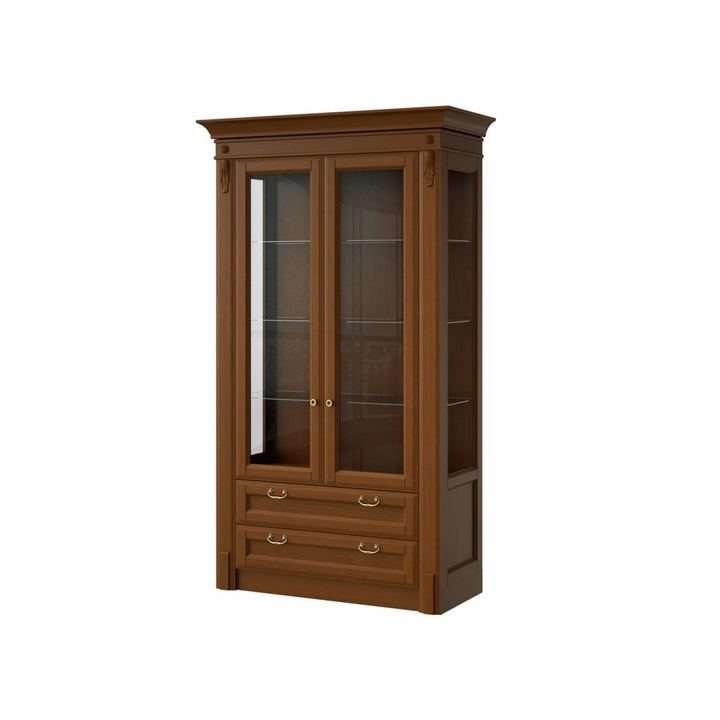 Широкая витрина с 2 ящиками, цвет – анегри, IT.002.007.05