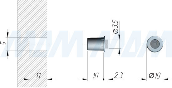 Размеры демпфера K-FLEX (артикул 23203140)