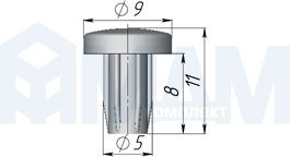 Размеры демпфера BI-MATERIALE (артикул 3034 91)