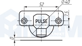 Присадка под чашку петли (90/95) HARMONY, PULSE для фасадов толщиной до 30 мм