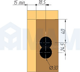 Установка заглушки LIBRA CC3 для навесов LIBRA H1 (артикул 6 34630 10)