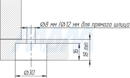 Установка регулируемой опоры INTEGRATO Z (артикул 6555 120)