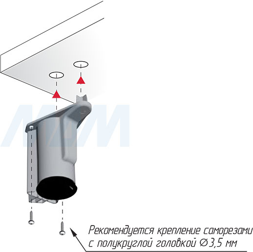 Установка регулируемой опоры LH60.20 для стяжки TARGET (артикул P 18017 61 IJ), схема 2