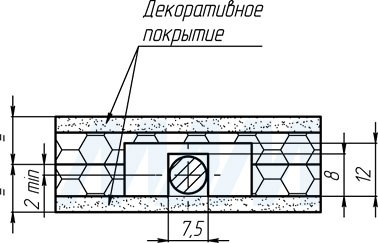 Установка скрытого врезного корректора фасада с регулировкой сверху (артикул WS067.001.011 и WS067.001.013)