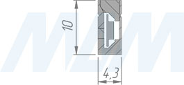 Размеры светодиодной ленты LUX FLEX 2835/120, 24V, гибкая, основание 4 мм, CRI 90, IP65, 6W/1м (артикул LS24-2835WW65-6-FL, LS24-2835NW65-6-FL, LS24-2835CW65-6-FL)