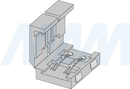 Коннектор STANDART для ленты 8 мм, стык в стык (артикул LSA-8-ST-SS-NO-20)