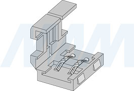 Коннектор STANDART для ленты 8 мм, 120 диодов, стык в стык (артикул LSA-8M-ST-SS-NO-20)